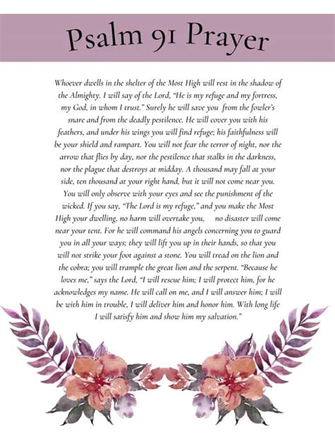 psalm 91 catholic prayer|psalm 91 catholic printable.